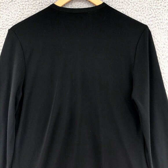 DKNY Sweater Womens Small Black Cardigan Longline V Neck Button Up Pocket Knit - Picture 5 of 10
